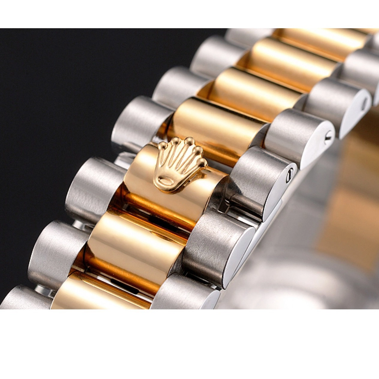 Aaa replica watch Swiss Dial Bracelet Tone Steel Datejust Bezel Case Rolex Stainless Two And Gold 0705